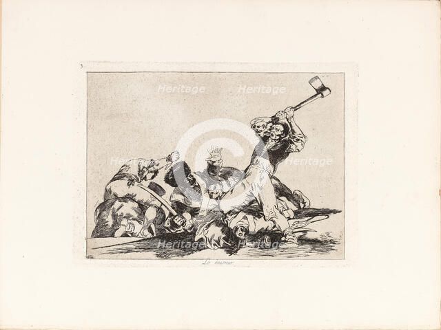 Los Desastres de la Guerra (The Disasters of War), Plate 3: Lo mismo (The same) , 1810s. Creator: Goya, Francisco, de (1746-1828).