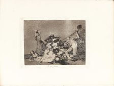 Los Desastres de la Guerra (The Disasters of War), Plate 5: Y son fieràs (And are like..., 1810s. Creator: Goya, Francisco, de (1746-1828)