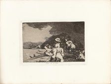 Los Desastres de la Guerra (The Disasters of War), Plate 6: Bien te se está (It serves..., 1810s. Creator: Goya, Francisco, de (1746-1828)