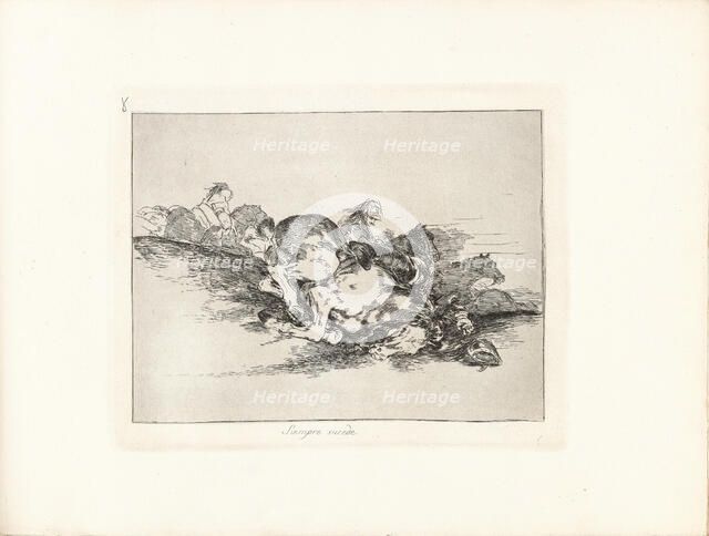 Los Desastres de la Guerra (The Disasters of War), Plate 8: Siempre sucede (This always..., 1810s. Creator: Goya, Francisco, de (1746-1828).