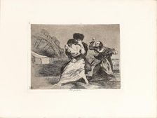 Los Desastres de la Guerra (The Disasters of War), Plate 9: No quieren (They do not want to), 1810s. Creator: Goya, Francisco, de (1746-1828)