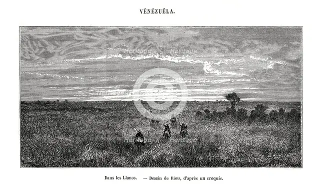 Los Llanos, Venezuela, 19th century. Artist: Edouard Riou