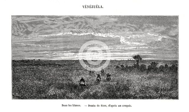 Los Llanos, Venezuela, 19th century. Artist: Edouard Riou