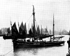 Loss of the North German Lloyd steam-ship "Elbe": the..."Wildflower," which rescued survivors, 1895. Creator: Walter Boughton