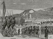 Loss of Rosas, War of Roussillon, (1793-1795), 1851. Creator: Unknown