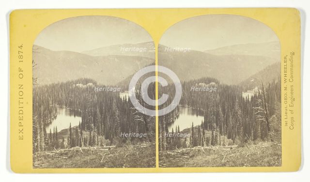 Lost Lakes, head of Conejos Cañon, Colorado, in the Sierra San Juan range, near divide..., 1874. Creator: Tim O'Sullivan.