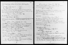Lost manuscript belonging to Albert Einstein. Creator: Unknown