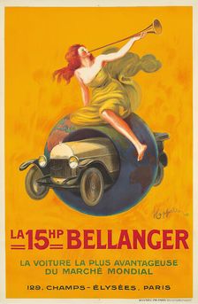 La 15HP Bellanger, 1921. Creator: Cappiello, Leonetto (1875-1942)