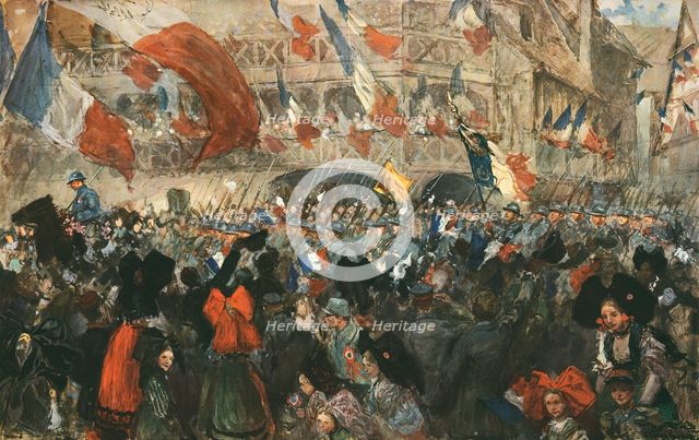 'La 4e Armee francaise a Strasbourg, le 22 novembre 1918', 1918. Creator: Georges Bertin Scott.