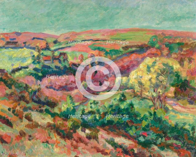 La côte face au pont Charraud (Coast Facing Charrault Bridge), c1915. Creator: Guillaumin, Jean-Baptiste Armand (1841-1927).