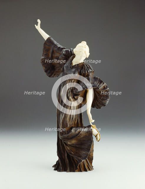 La Cothurne (Tragic Pose from Le Jeu d'escharpe), France, modeled 1895 (cast 1900). Creator: Agathon Léonard.