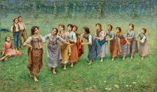 La Coda del Diavolo, End of 1880s. Creator: Zonaro, Fausto (1854-1929)