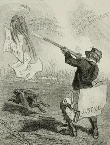 La Comédie politique, 1859. Creator: Félicien Rops