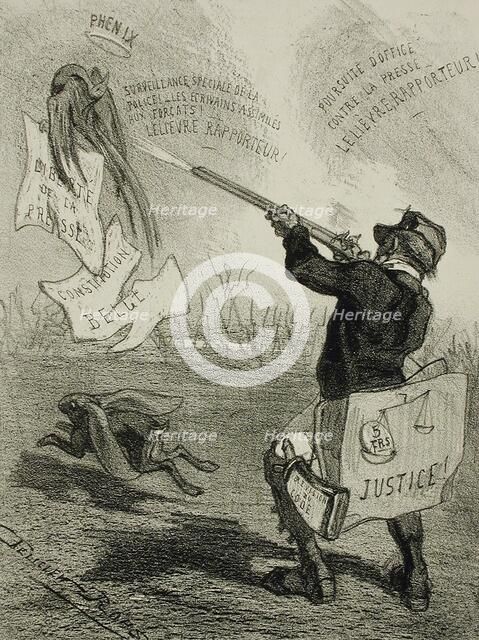 La Comédie politique, 1859. Creator: Félicien Rops.