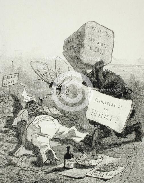 La Comédie politique, 1859. Creator: Félicien Rops.