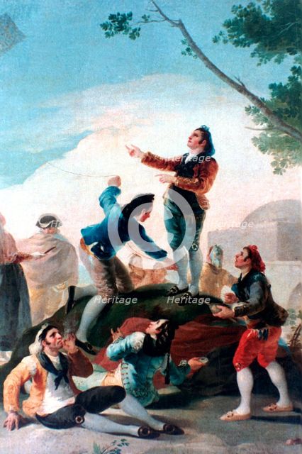 'La Cometa', (The Kite), 1778. Artist: Francisco Goya