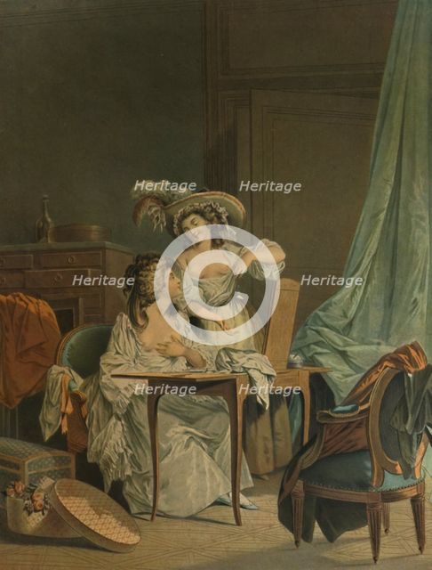 'La Comparaison', (Comparison), 1786, (1913). Artist: Jean Francois Janinet.