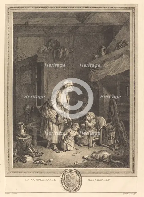 La Complaisance maternelle, 1776. Creator: Nicolas Delaunay.