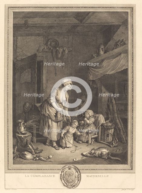 La Complaisance maternelle, 1776. Creator: Nicolas Delaunay.