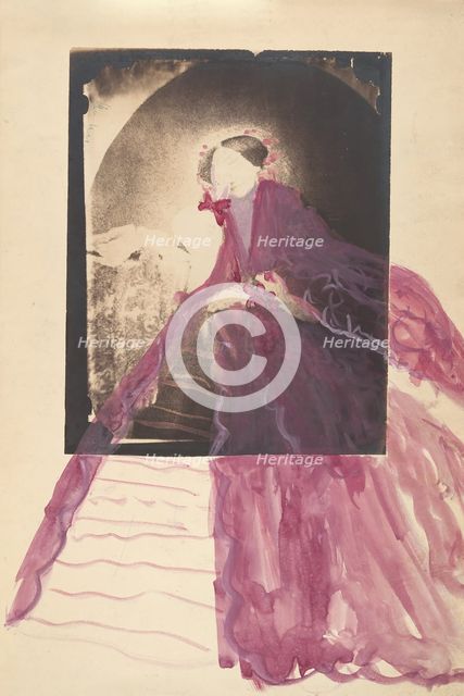 [La Comtesse at Table with Hand to Face], 1860s. Creator: Pierre-Louis Pierson.