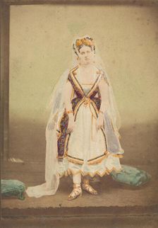[La Comtesse in robe de piqué‚ or as Judith (?)], 1860s. Creator: Pierre-Louis Pierson