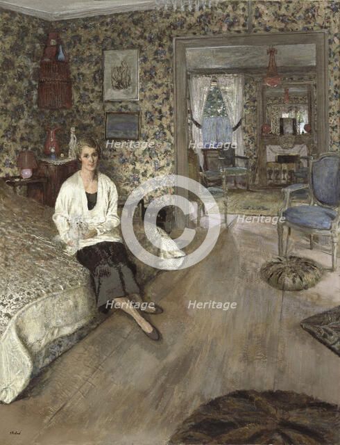 La comtesse Marie-Blanche de Polignac, 1928-1932. Artist: Vuillard, Édouard (1868-1940)