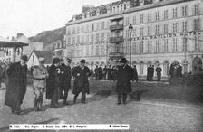 La conference franco-britannique de Boulogne: les representants de la France devant..., 1916. Creator: Unknown