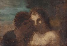 La Confidence ou Le baiser de Judas, 1859. Creators: Honore Daumier, Judas Iscariot