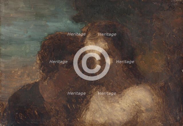 La Confidence ou Le baiser de Judas, 1859. Creators: Honore Daumier, Judas Iscariot.