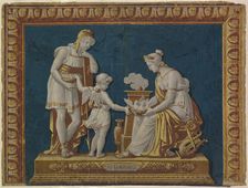 La Constance Wallpaper Fire Board, France, 1790/95. Creator: Unknown