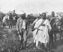 La conquete du Cameroun; le capitaine Godard, tue a Yamboutou, le 13 fevrier 1915..., 1915. Creator: Unknown