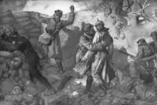 'La conquete du massif de Lorette; un corps a corps dans un fortin 1915. Creator: Unknown