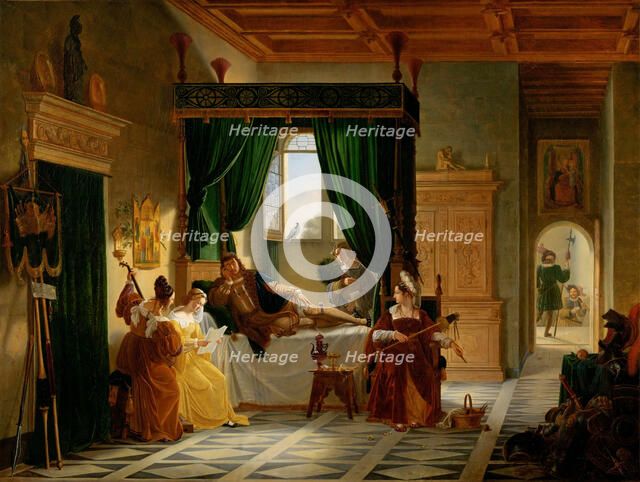 La Convalescence de Bayard, 1817. Creator: Révoil, Pierre (1776-1842).