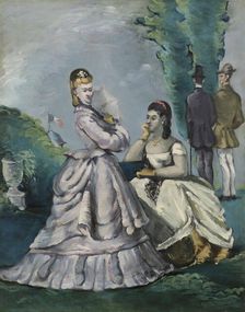 La conversation , 1870-1871. Creator: Cézanne, Paul (1839-1906)