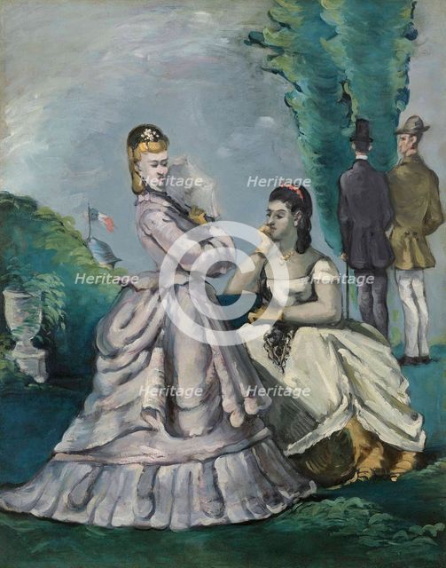 La conversation , 1870-1871. Creator: Cézanne, Paul (1839-1906).
