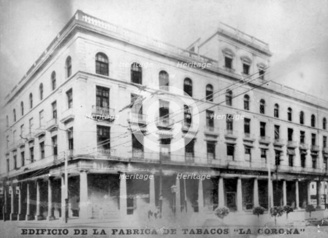 La Corona, tobacco factory, 1920s. Artist: Unknown