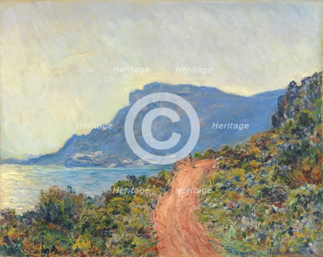 La Corniche near Monaco, 1884. Creator: Claude Monet.