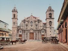 La catedral, Habana, c1900. Creator: William H. Jackson