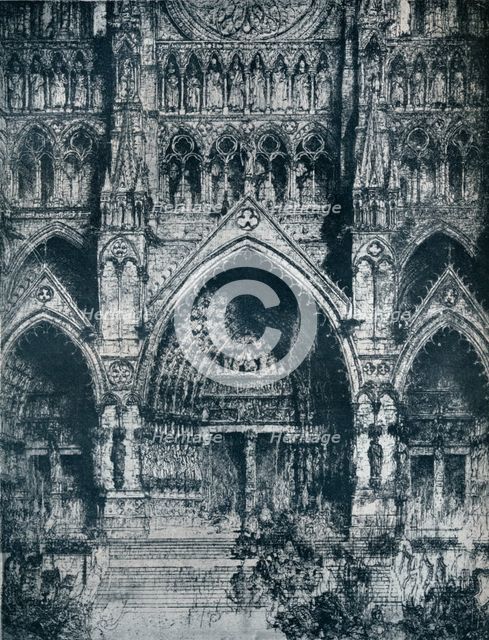 'La Cathedrale d'Amiens', c20th century. Artist: Jules De Bruycker.