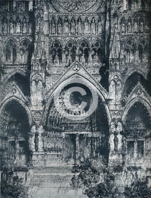 'La Cathedrale d'Amiens', c20th century. Artist: Jules De Bruycker.