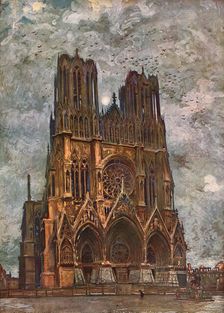 La Cathedrale de Reims 1917. Creator: Charles-Jules Duvent