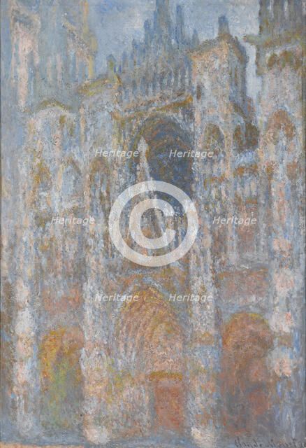 La cathédrale de Rouen. Le portail, soleil matinal (The Rouen Cathedral. The portal, early morning s