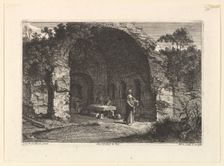 La Caffarella (ou Grotte d'Egerie). Creator: Jean Morin