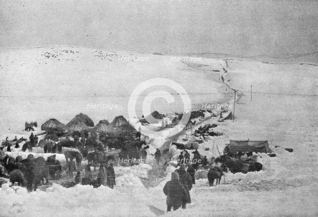 'La Campagne d'Hiver des russes en Armenie; L'etat-major de la 4e division des chasseurs..., 1916. Creator: Unknown.
