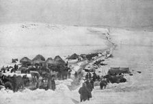 La Campagne d'Hiver des russes en Armenie; L'etat-major de la 4e division des chasseurs..., 1916. Creator: Unknown