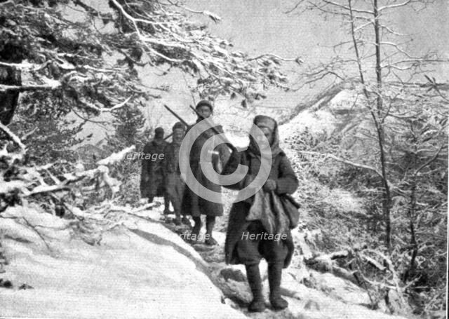 'La campagne d'hiver en Orient; Types d'Albanais amis, combattant avec les troupes alliees', 1917. Creator: Unknown.