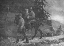 La Campagne Macedonienne; Sur le front de la 11e armee Serbe; un poste d'observation..., 1916. Creator: Vladimir Betzitch