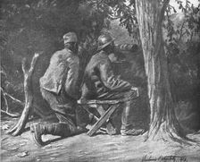 La Campagne Macedonienne; Sur le front de la 11e armee Serbe; un poste d'observation..., 1916. Creator: Vladimir Betzitch