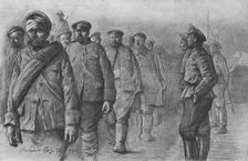 La Campagne Macedonienne; Une recontre pres de Salonique; des prisonniers bulgares..., 1916. Creator: Vladimir Betzitch