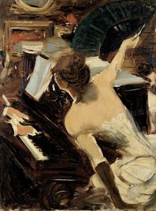 La cantante mondana, c1884. Creator: Boldini, Giovanni (1842-1931)